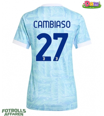 Juventus Andrea Cambiaso #27 Bortatröja Kvinnor 2025-26 Kortärmad